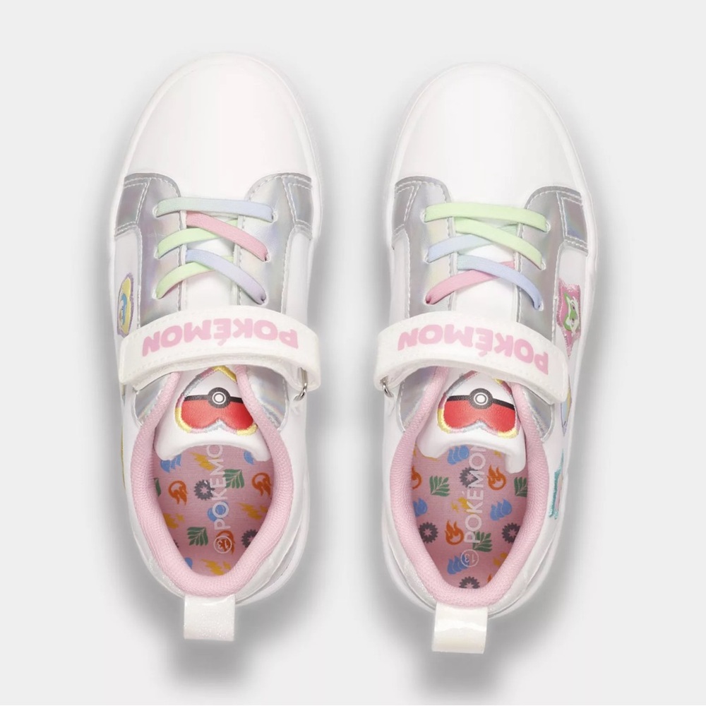 Pokemon Little Kids Lace-Up Sneakers With Velcro Strap - Picture 3 of 4